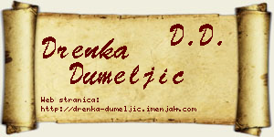 Drenka Dumeljić vizit kartica